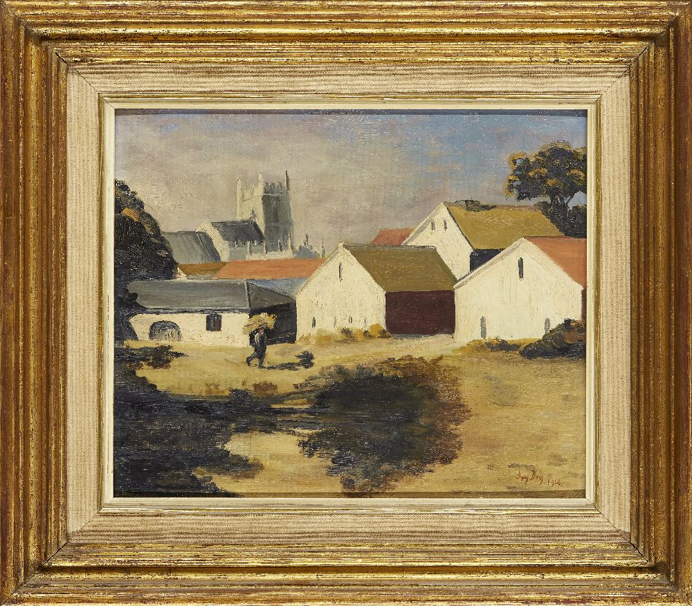 Ivy G. Dey, British, active 20th century - Farmyard, Belton, 1966; oil on canvas board, signed and - Image 2 of 3