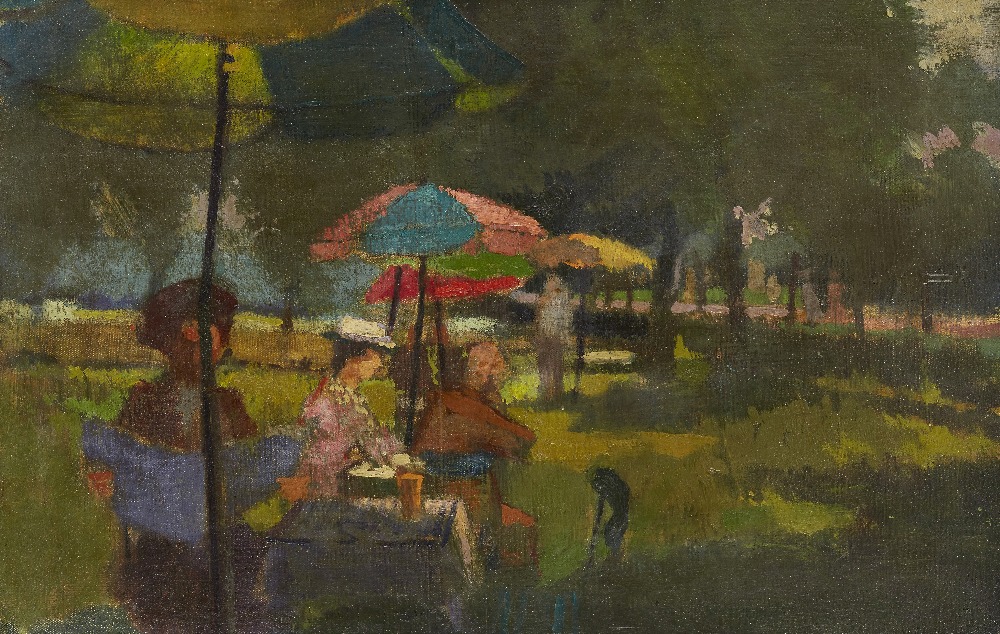 Edward Middleditch, British 1923-1987 - In the Park, 1949; oil on canvas, signed, titled and dated