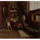Herbert Davis Richter RBA RI ROI RSW, British 1874-1955 - The artist's studio; oil on canvas