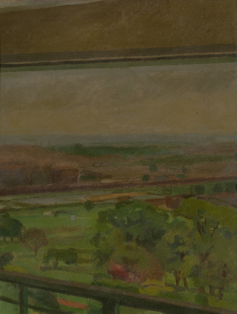 James Power, British 1944-1999 - Jardin II, Draveil, France, 1985; oil on canvas, signed, titled and - Image 4 of 6