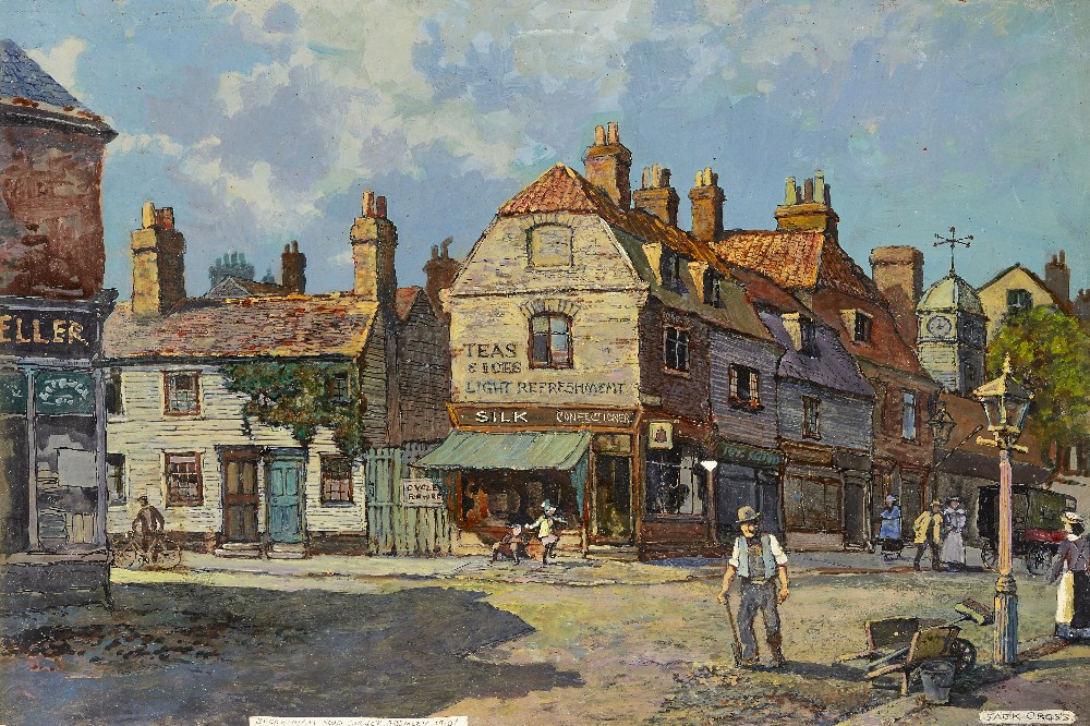 Jack Cross, British, 20th century - Market Square, Westerham; oil on board, signed and titled - Image 5 of 8