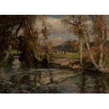 Samuel John Lamorna Birch RA RWS, British 1869-1955 - The Trout Stream, 1904; oil on canvas,