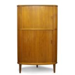 Arne Hovmand-Olsen (1919-1989) for Skovby & Andersen, Tambour fronted corner cabinet, circa 1960,