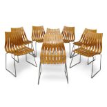 Hans Brattrud (1933-2017) for Hove Mobler, Set of eight ‘Scandia’ chairs, circa 1960, Teak,