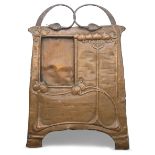 Designer Unknown, Arts and Crafts screen with insert pocket, circa 1900, Copper and wrought iron,