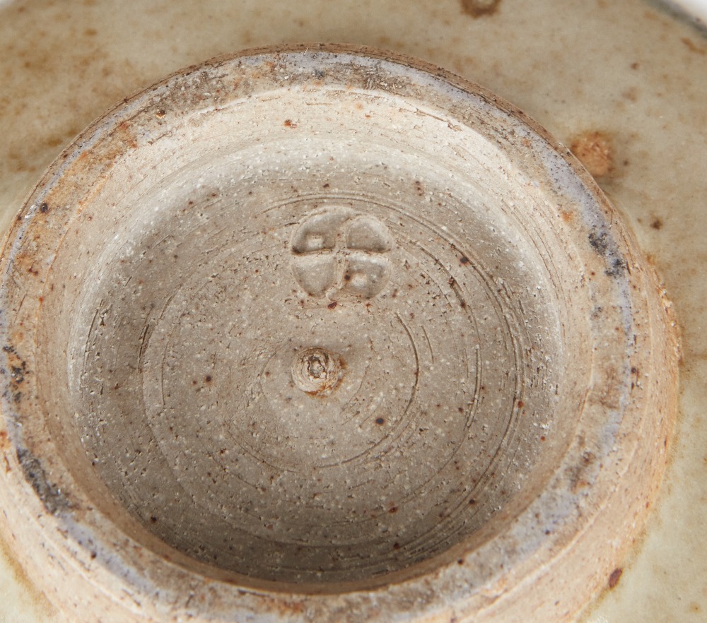 Leach Pottery group, 'Z' bowl, celadon jug with brown speckles, and dark brown glaze jug with buff - Image 4 of 4