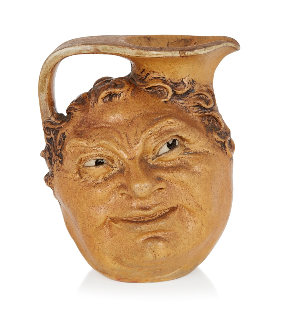 R.W. Martin & Brothers, Double-sided Face character jug, 1903, Salt glazed stoneware, Underside - Image 2 of 4