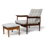 Eric Pamphilon and George Freyer for Guy Rogers, ‘Manhattan’ lounge chair and ottoman, circa 1967,