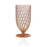 Lino Tagliapietra (b.1934), 'Filigrana' glass vase, circa 1980, Glass, Etched signature to base,