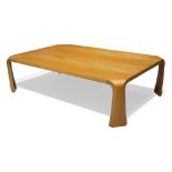 Saburo Inui (1911-1991) for Tendo Mokko, 'Zataku' coffee table, circa 1960, Japanese elm-veneered