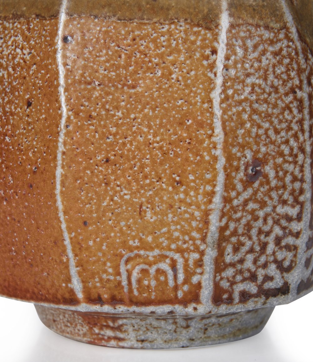 Micki Schloessingk (b.1949), Small sand and khaki coloured cut sided vase, circa 1980s, Glazed - Image 2 of 2