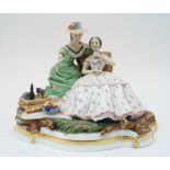 A Royal Worcester group entitled 'The Picnic', 1974, Victorian Series, Limited Edition No 13 of 250,