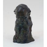 Naoum (Naum Lvovic) Aronson, Russian, 1872-1943, a bronze bust of Leo Tolstoy, unsigned, bearing