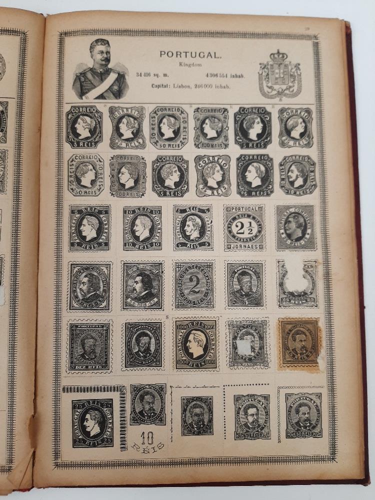 A large collection of stamps, British, Commonwealth and World, Queen Victoria and later, stuck - Image 25 of 27