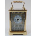 A Halcyon Days limited edition 'The Big Ben Millennium Clock' gilt-brass carriage timepiece, the
