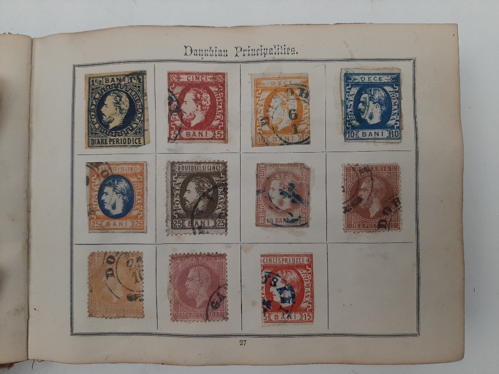 A large collection of stamps, British, Commonwealth and World, Queen Victoria and later, stuck - Image 13 of 27