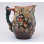 A Royal Doulton 'Dickens Jug', c.1933, designed by Charles Noke, marks to base and Reg no 771321, of