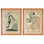 Utagawa Toyokuni (Japanese, 1769-1825), Utagawa Kunisada (Japanese 1786 – 1865), woodblock prints,