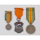 A base metal medal commemorating the marriage of Princess Beatrix of the Netherlands to Claus van