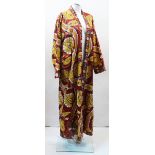 A quantity of jackets and textiles, 19th and 20th centuries, to include: a Turkmenistan Ikat robe, a