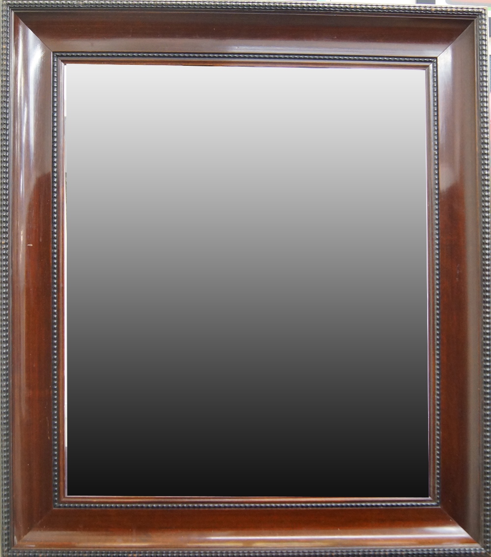 A Dutch Style Glazed Frame, late 19th/early 20th century, with cavetto sight, beaded course ,