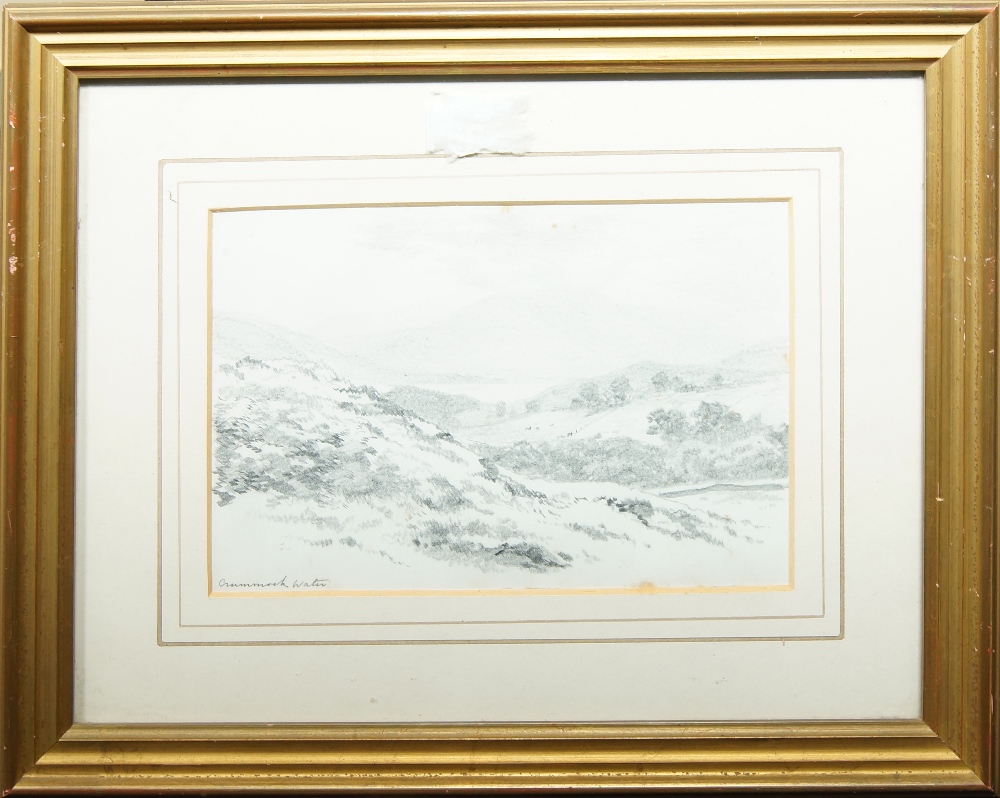 British School, early 20th century- Sketches of mountain landscapes; pencil on paper, two, inscribed - Image 2 of 6