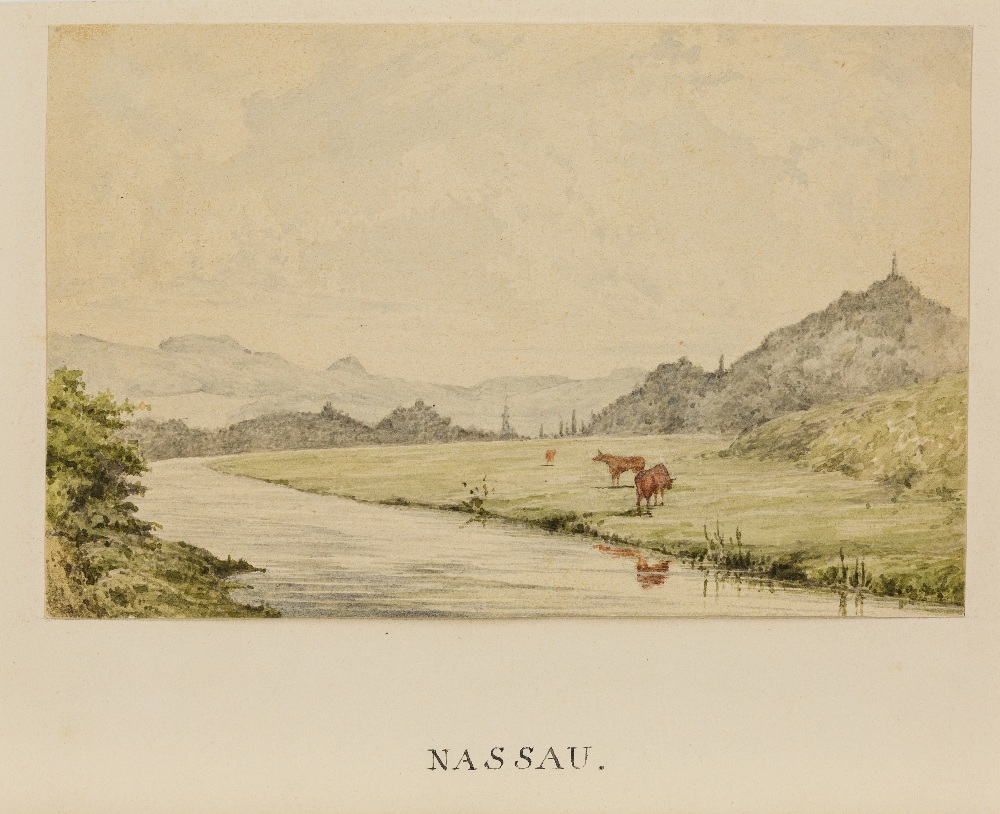 Robert Streatfield, British 1786-1852- Nassau; watercolour on paper, inscribed 'NASSAU.' (on the