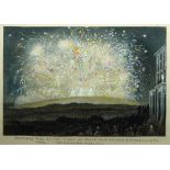 British School, mid/late 19th century- The Firework Display; watercolour and bodycolour heightened