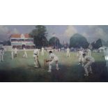 After Albert Chevallier Tayler NEAC RBA ROI, British 1862-1925- Kent v. Lancashire at Canterbury