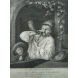 Pierre Chenu, French 1719-1795- Le Boulanger Flamand, after Adriaen van Ostade; engraving, published