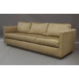 Todd Hase, contemporary, a three seater sofa upholstered in a grey fabric, 72cm high, 240cm wide,