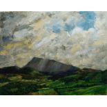 British School, late 20th/early 21st century- Muckish from Ballymore; oil on canvas, signed 'Winter'