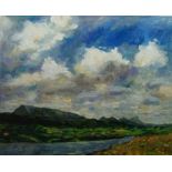 British School, late 20th/early 21st century- Muckish from Dunfanaghy; oil on canvas, signed '