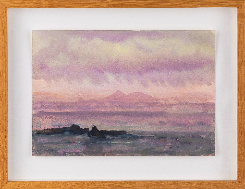 Geoff Uglow, British b.1978- Solway Firth 3, 2009; watercolour, signed, titled and dated verso ( - Image 2 of 3