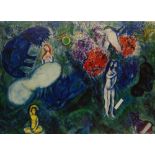 After Marc Chagall, French/Russian 1887-1985- Paradise; poster, 48.5 x 70 cm (framed) Please refer