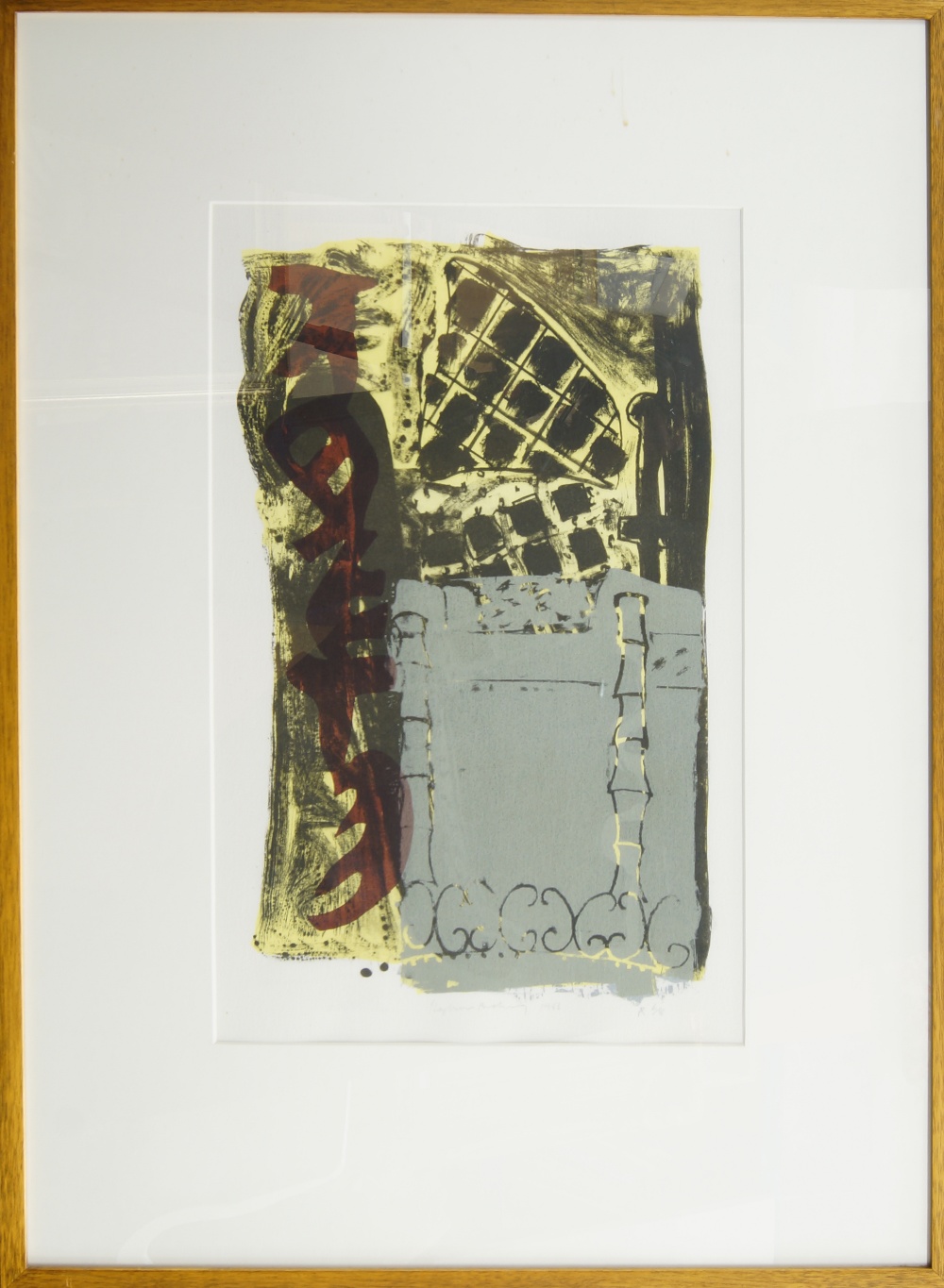 Stephen Buckley, British b.1944- Pang, 1983; lithograph, signed, dated, and inscribed AP 6/8 in - Image 2 of 3