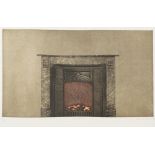 Terence Millington, British b.1942- Prince, Fireplace 2 and Untitled Band stan; three etchings in
