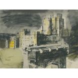 After John Piper CH, British 1903-1992- Windsor Castle; offset lithograph, signed within the