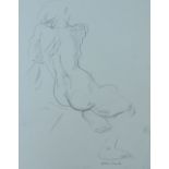 Käthe Strenitz, British/Czech 1923-2017- A card folio of figure studies, 1987-88; graphite on paper,