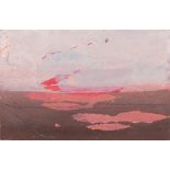 Mark Surridge, British b.1963- Red Sky at Night II, 2007; gouache on paper, signed, titled and dated