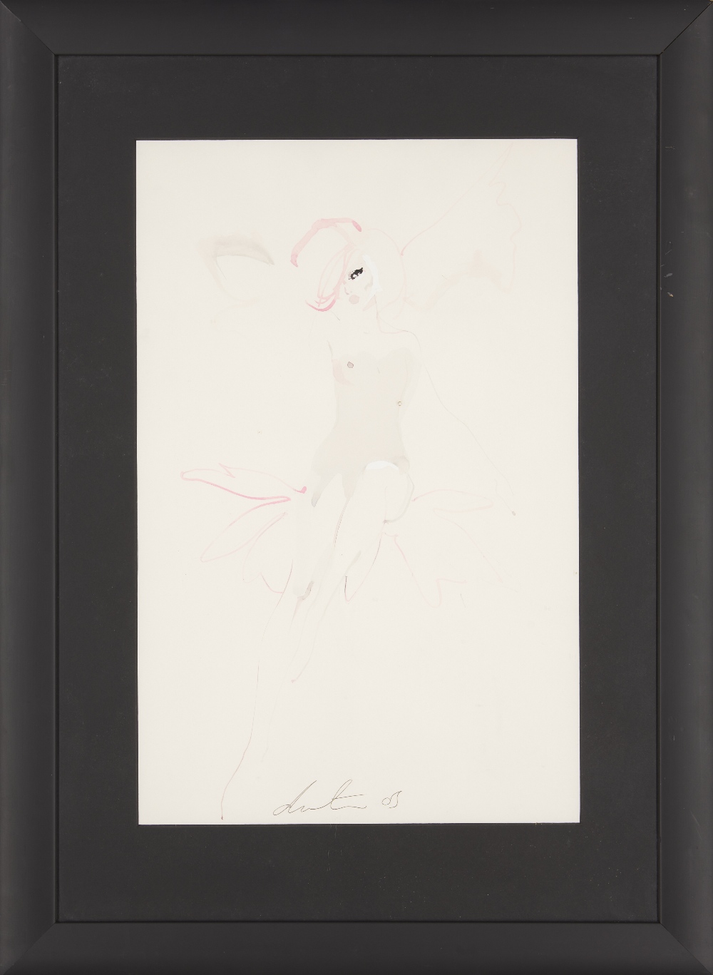 David Downton, British b.1959- Fashion illustration, 2005; gouache on paper, signed and dated - Image 2 of 3