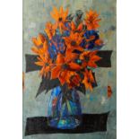 Toni Agostini, French 1906-1990- Floral still life; oil on canvas, signed 'Agostini' (lower