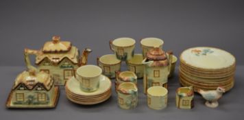 A collection of various Cottage Ware porcelain.