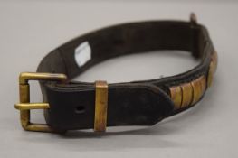 An antique bulldog collar.