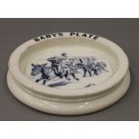 A Carlton Ware baby's plate. 20 cm diameter.