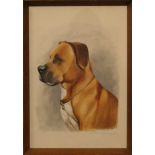 G WESTON TANNER, two Portraits of Dogs, watercolour on paper, each signed and dated 1966,