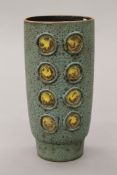 A West German pottery vase, the underside inscribed Toscana. 19 cm high.