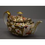 A Royal Crown Derby teapot. 22 cm long.