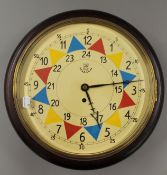 A fusee dial clock. 38 cm diameter.