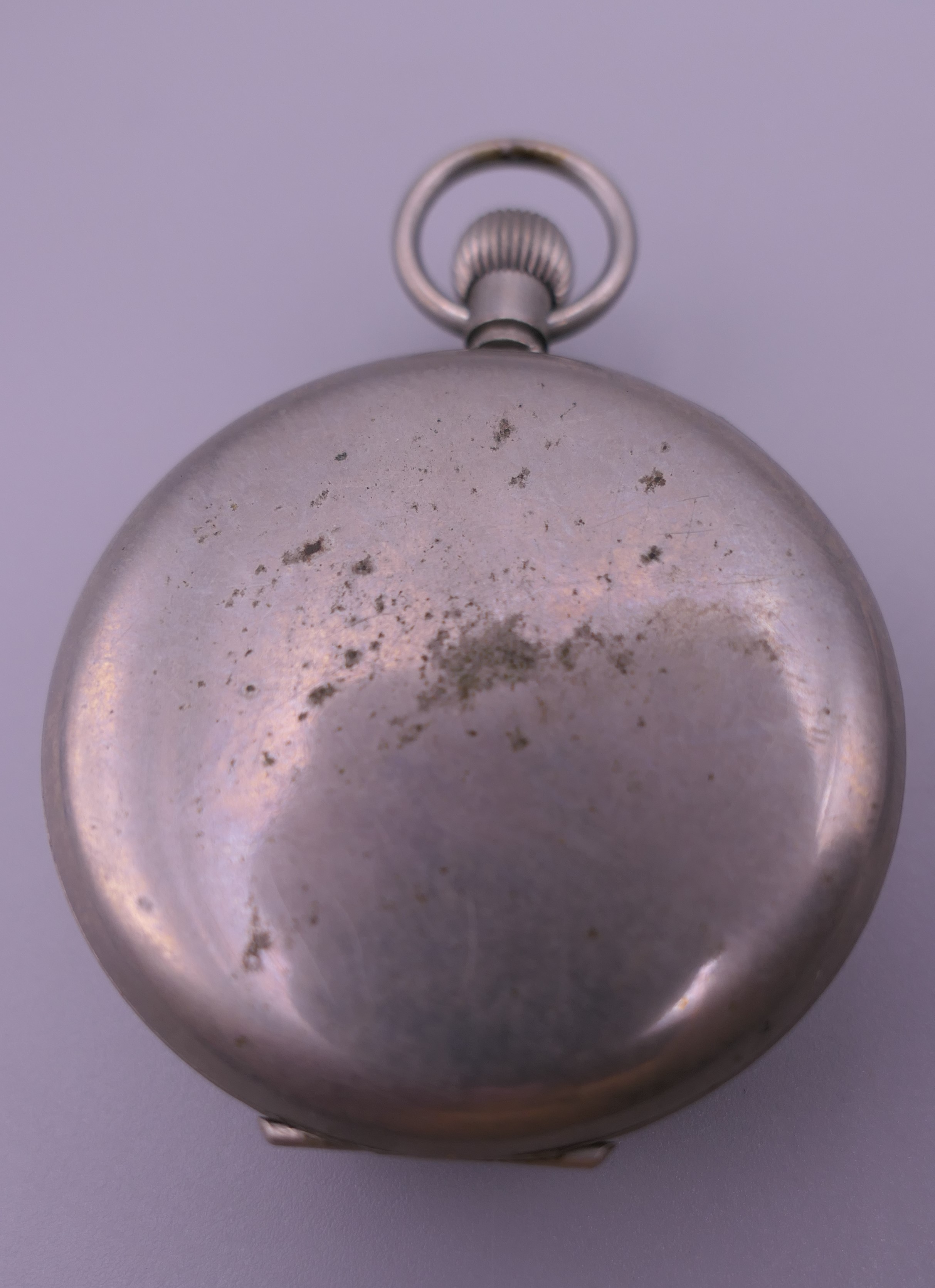 A silver pocket watch, a silver fob watch and a plated pocket watch. - Image 3 of 16